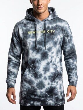 H&M Men’s Oversized NEW YORK CITY Tie Dye Hoodie Small Streetwear